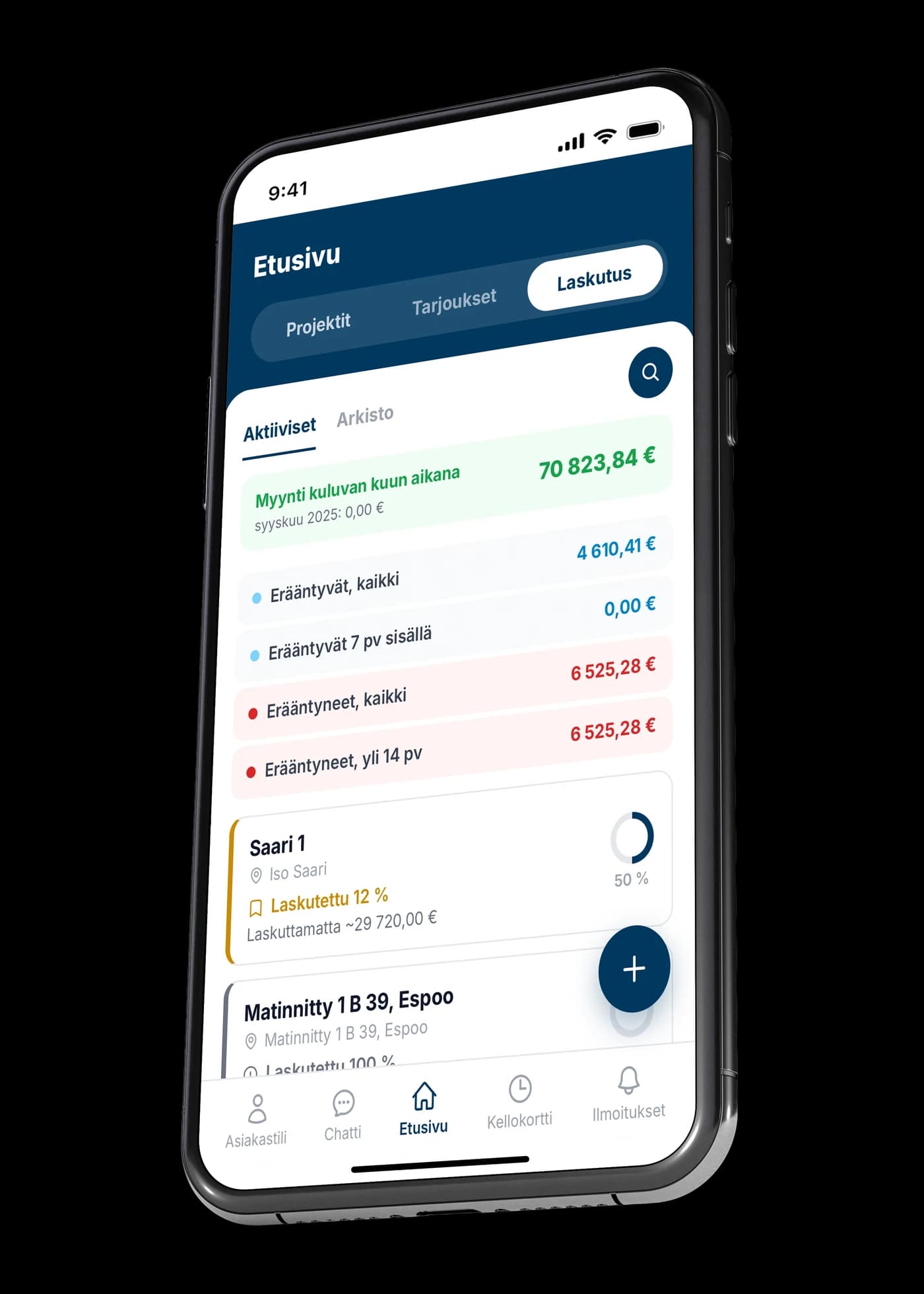 Design preview of the upcoming VÖRK invoicing view